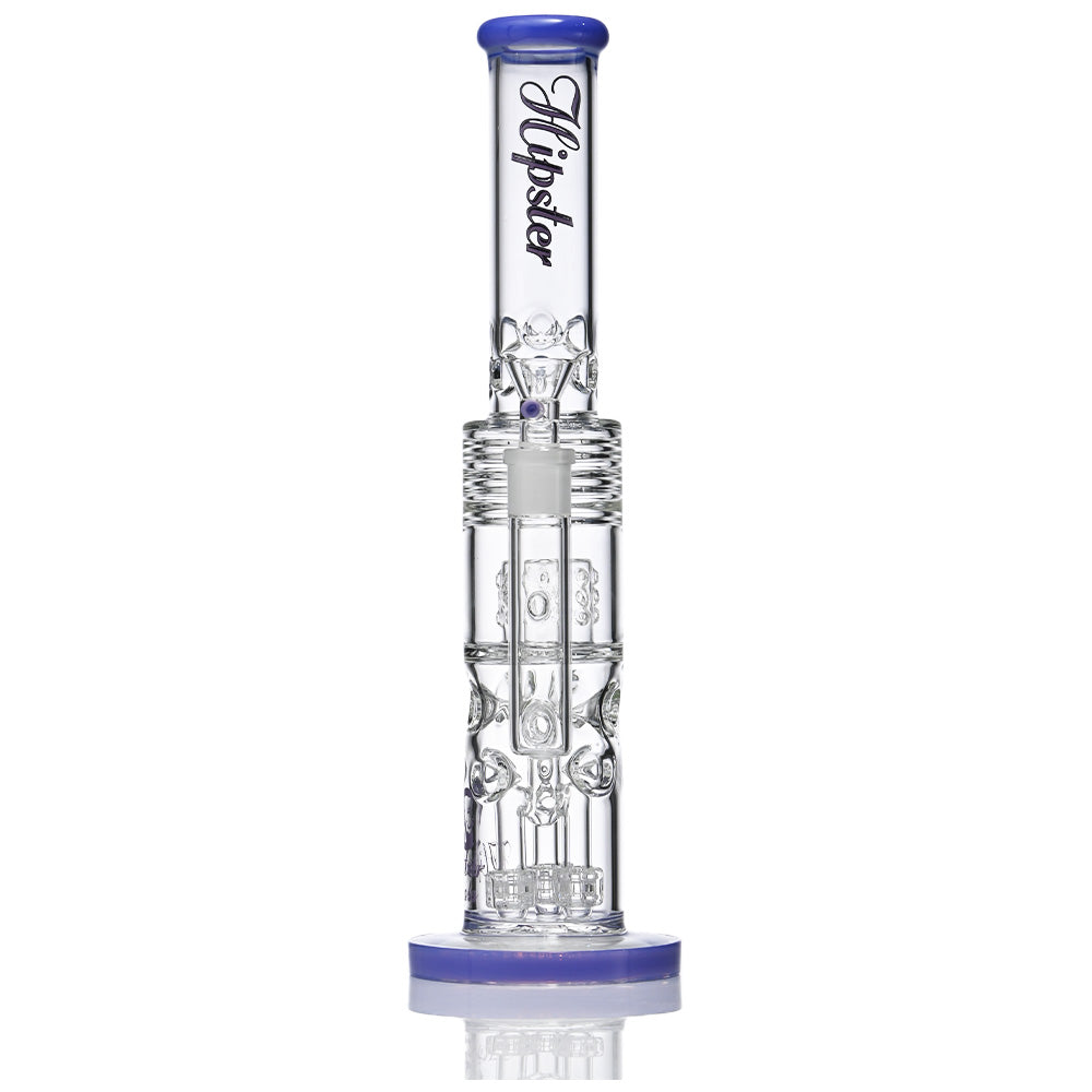 Hipster 15.3-Inch Perc Glass Bong WF-47-113