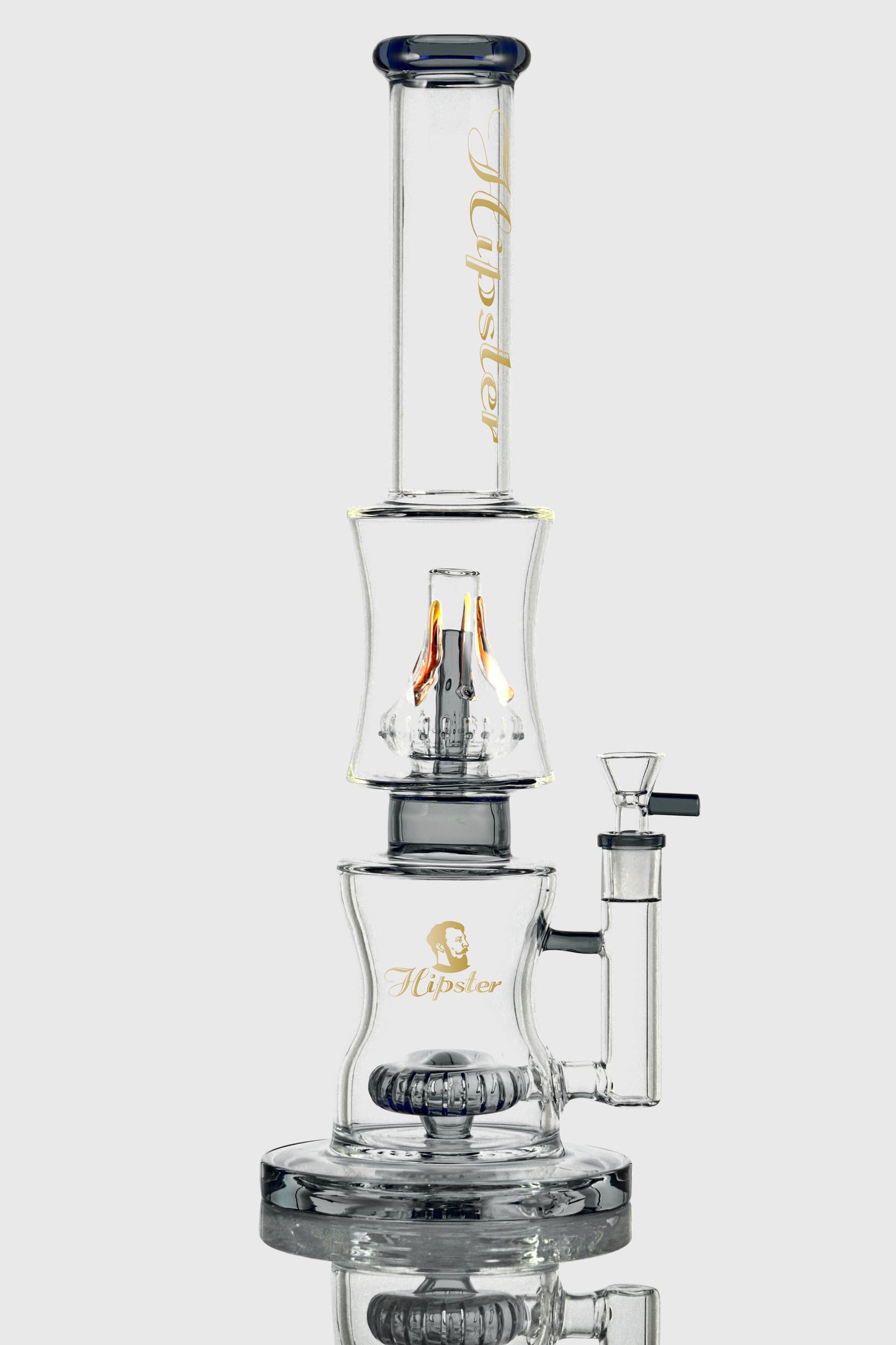 Hipster Dual Chamber 16" Recycler Bong (WF-497)