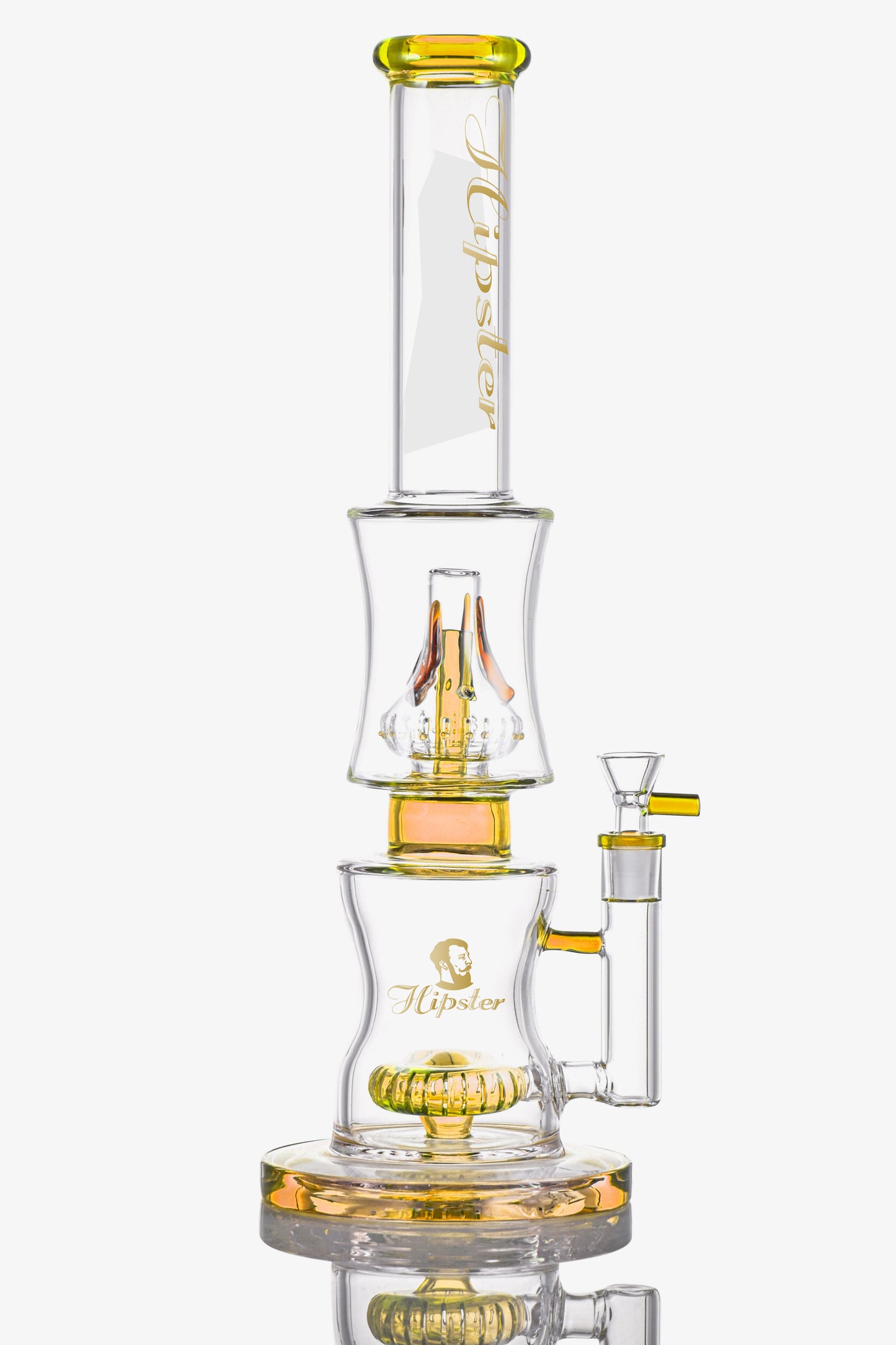Hipster Dual Chamber 16" Recycler Bong (WF-497)