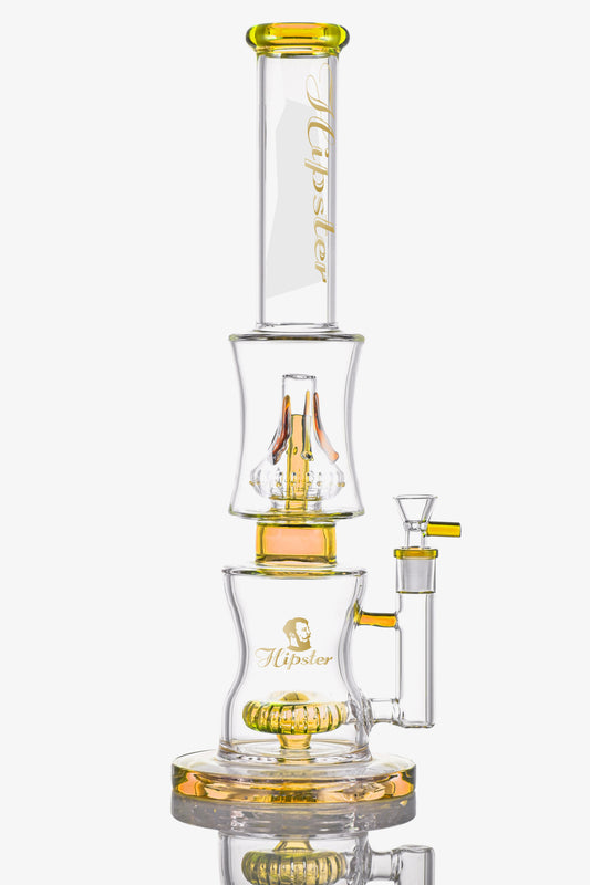 Hipster Dual Chamber 16" Recycler Bong (WF-497)