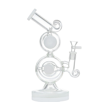 Alpha 11-Inch Artistic Recycler Glass Bong WF-302 - Smoke Tech One LLC