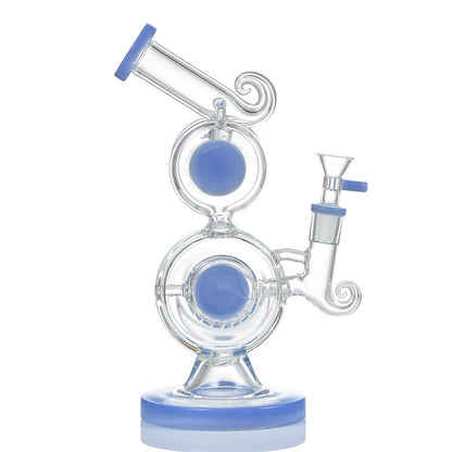 Alpha 11-Inch Artistic Recycler Glass Bong WF-302 - Smoke Tech One LLC