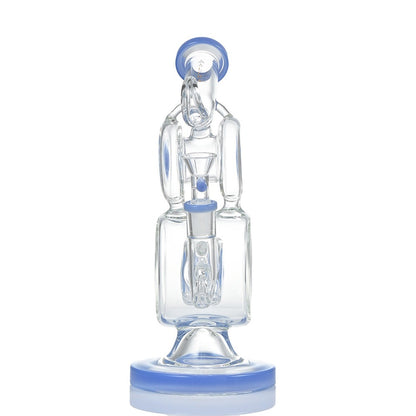Alpha 11-Inch Artistic Recycler Glass Bong WF-302 - Smoke Tech One LLC