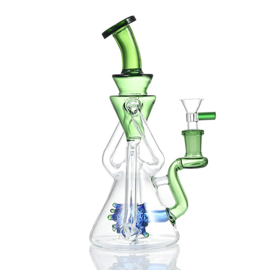 Alpha Glass Mini Beaker Bong WF377 - Smoke Tech One LLC