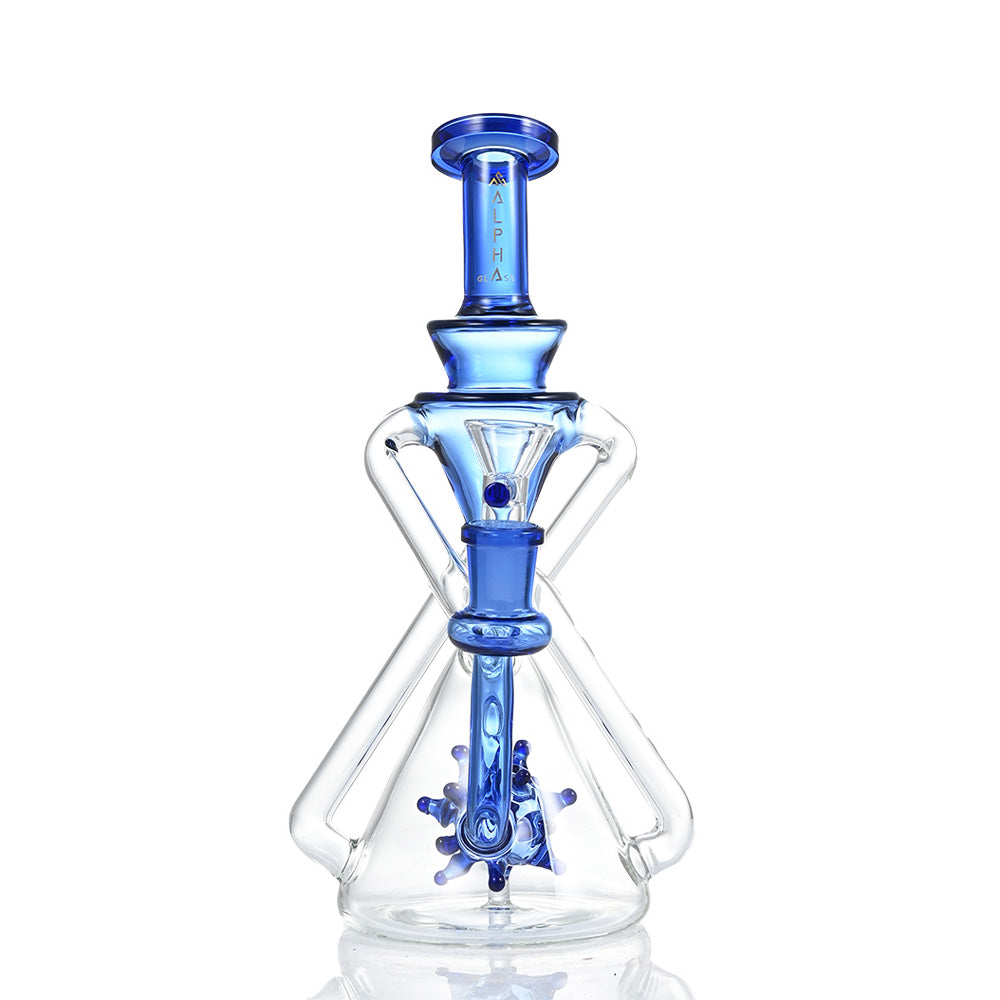 Alpha Glass Mini Beaker Bong WF377 - Smoke Tech One LLC