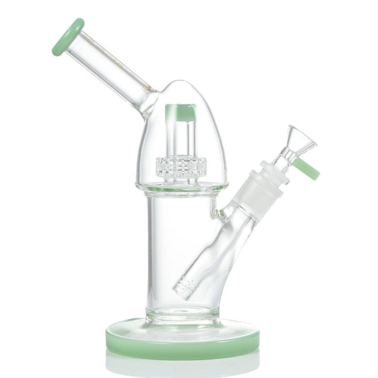 Alpha Glass Bent Neck Bong WF456GC - Smoke Tech One LLC