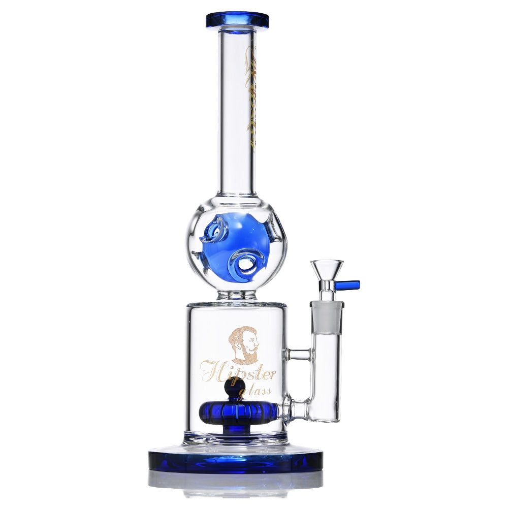 Hipster 12.9-Inch Globe Glass Bong WF503 - Smoke Tech One LLC