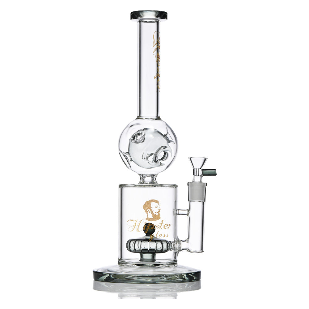 Hipster 12.9-Inch Globe Glass Bong WF503 - Smoke Tech One LLC