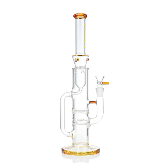 Alpha Glass Straight Tube Bong WF675 - Smoke Tech One LLC