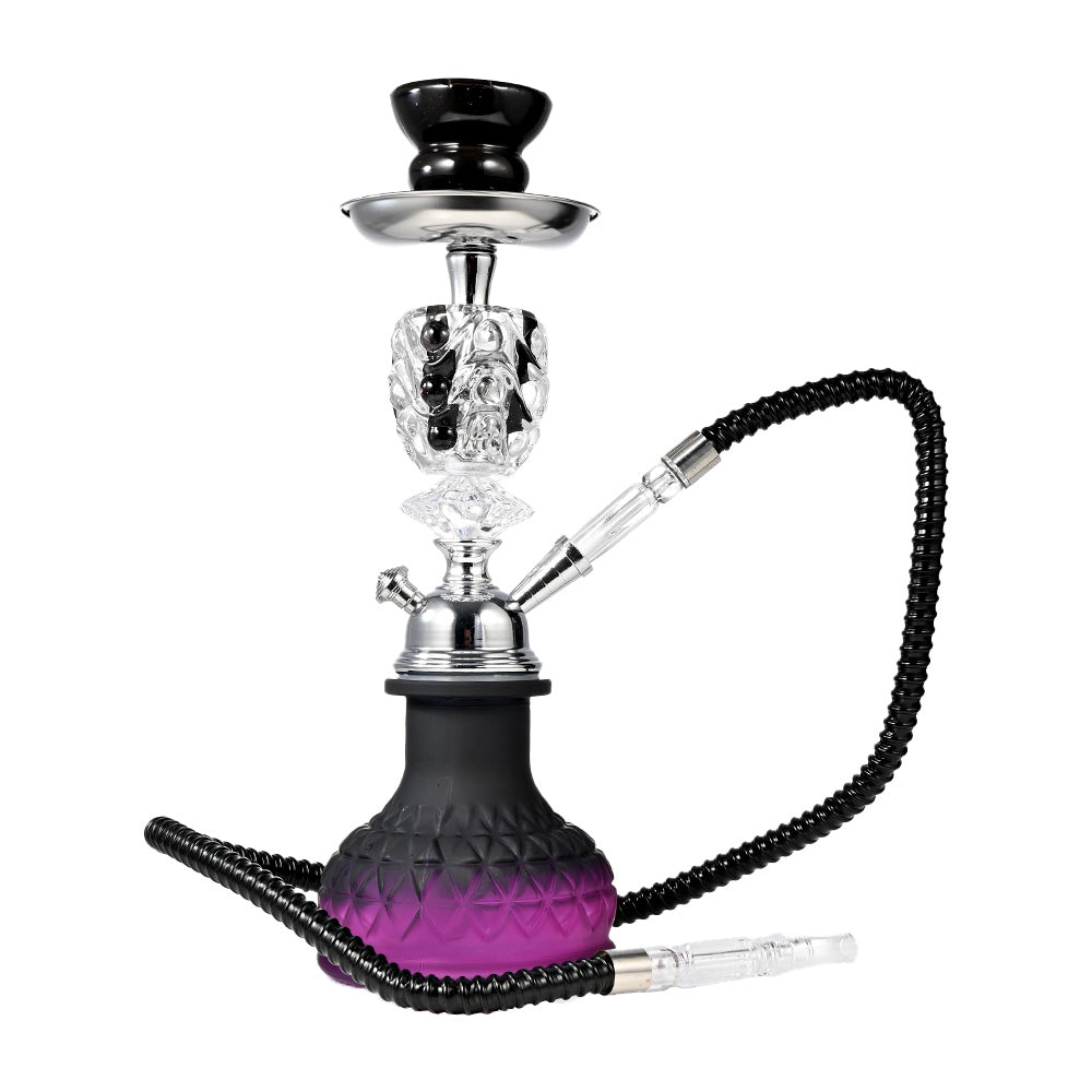 14" Decorative Glass Base Hookah WL069