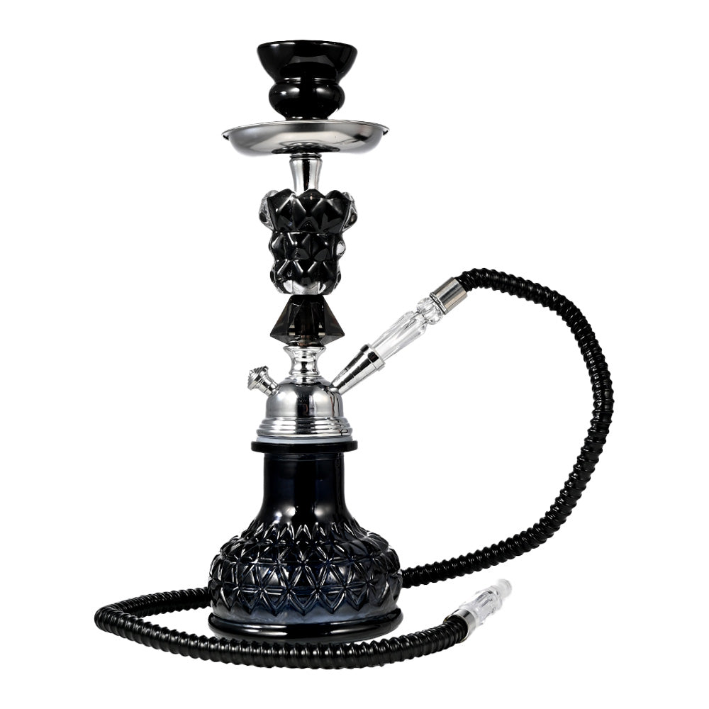 14" Carved Glass Base WL071