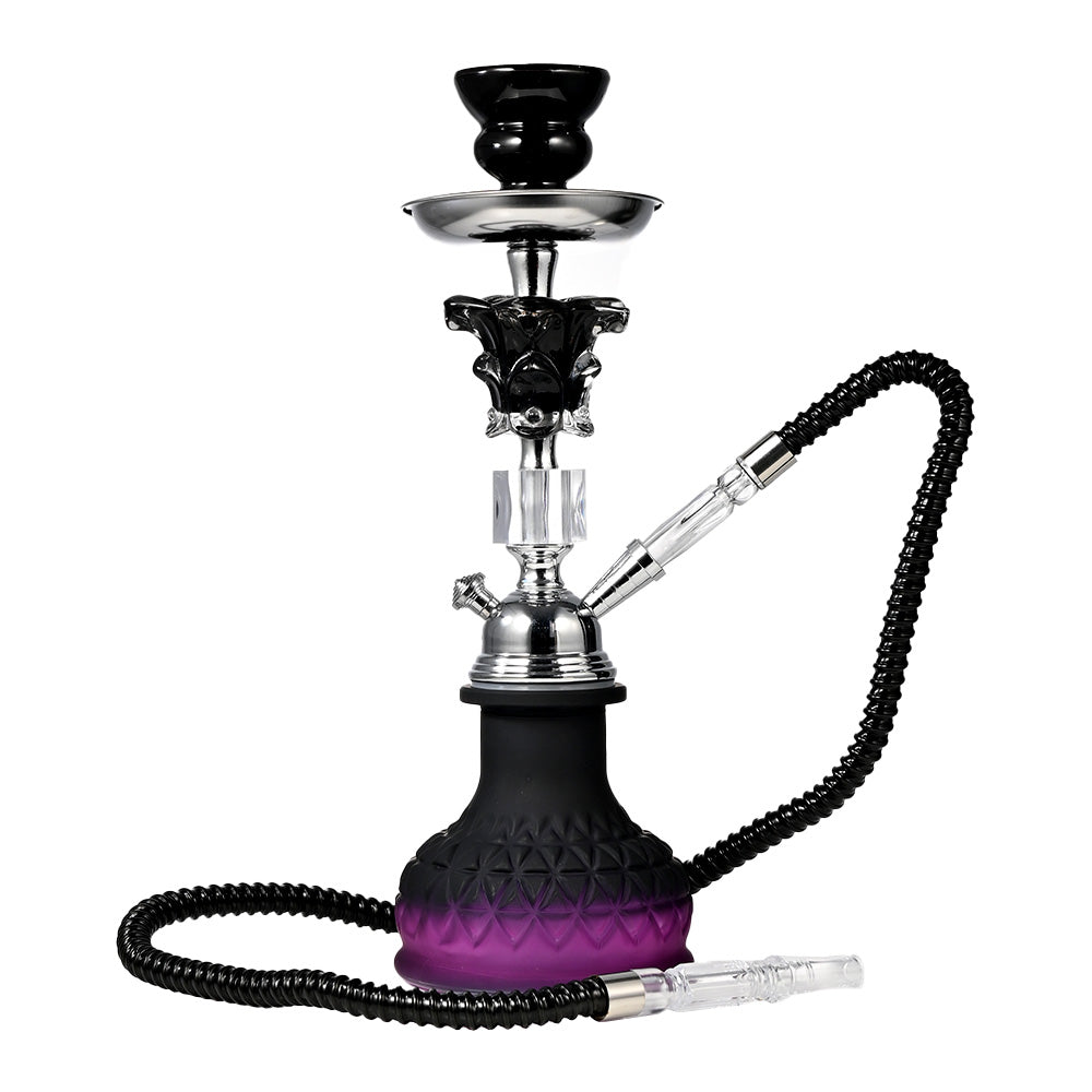 14" Vibrant Glass Base Hookah WL073