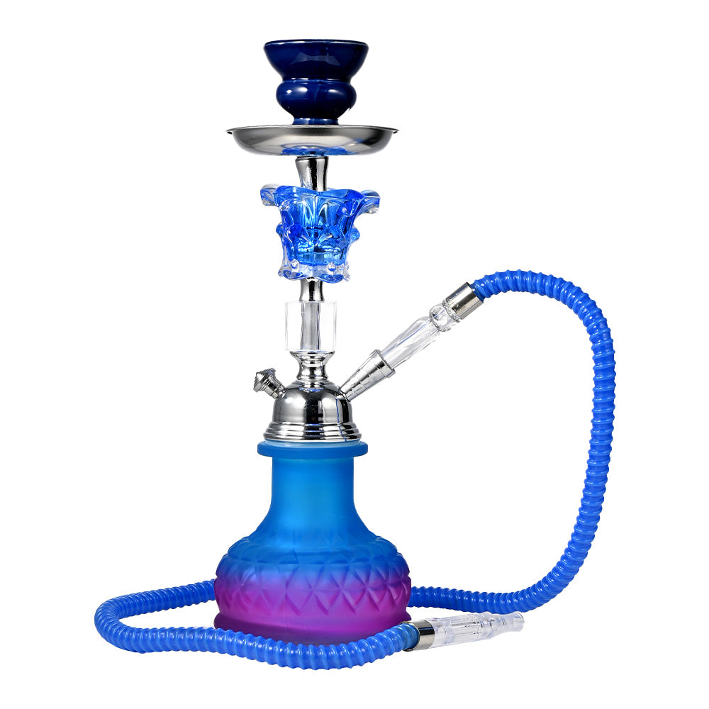 14" Vibrant Glass Base Hookah WL073