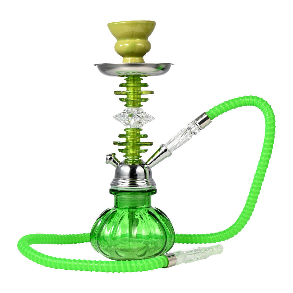 12" Colorful Glass Base Hookah WL077