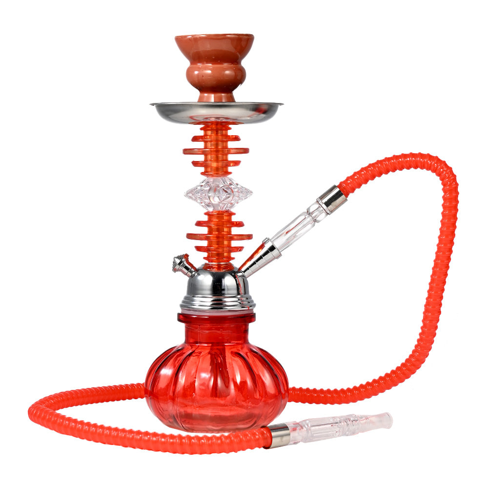 12" Colorful Glass Base Hookah WL077