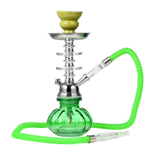 Ribbed Glass Base Hookah WL081