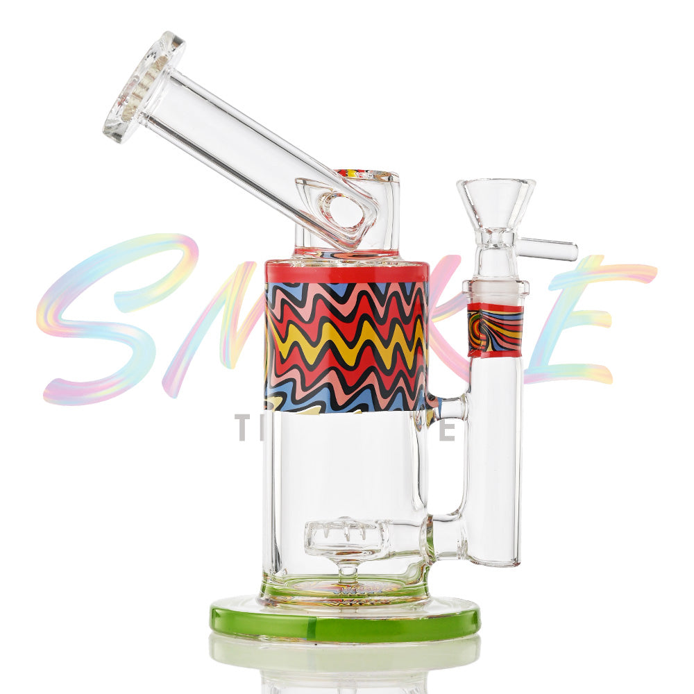 7.5 Inch Color Base Pattern Glass Dab Rig XD706 - Smoke Tech One LLC