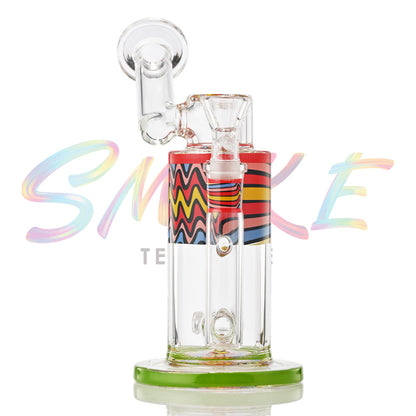 7.5 Inch Color Base Pattern Glass Dab Rig XD706 - Smoke Tech One LLC