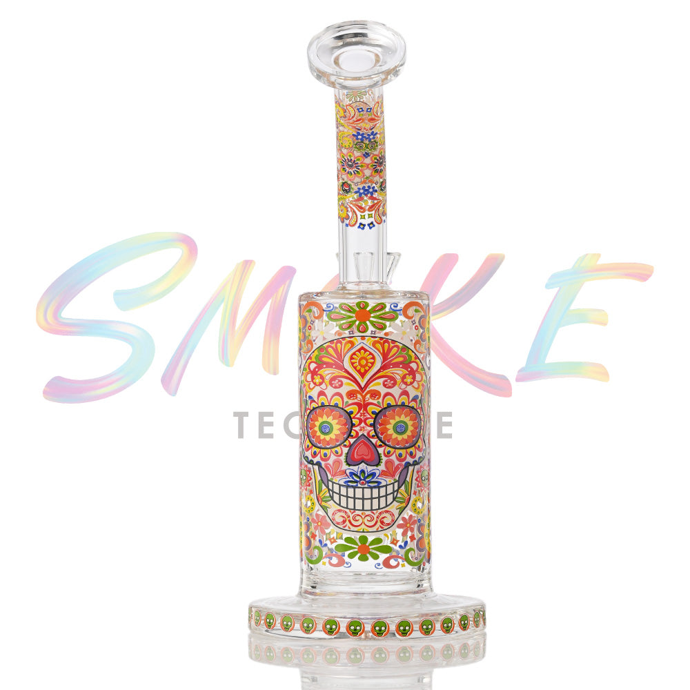 Hispter Glow in Dark 9 Inch Glass Dab Rig XD712 - Smoke Tech One LLC