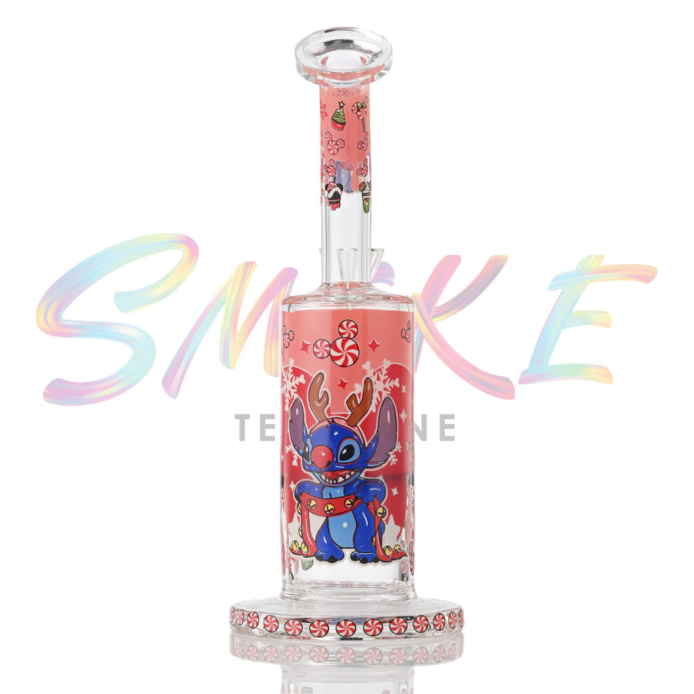 Hispter Glow in Dark 9 Inch Glass Dab Rig XD712 - Smoke Tech One LLC