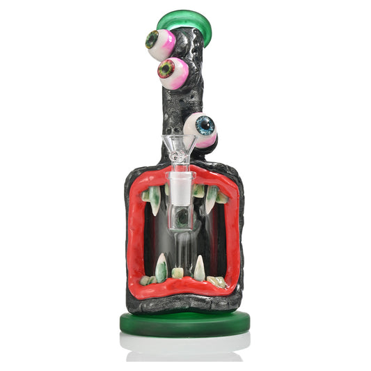 Hipster Whimsical Eyes Glass Bong XDH43 - Smoke Tech One LLC