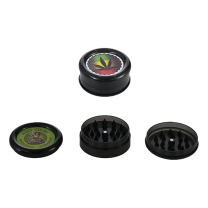 Hipster Black Acrylic 3-Piece Grinder XK003B-BLACK