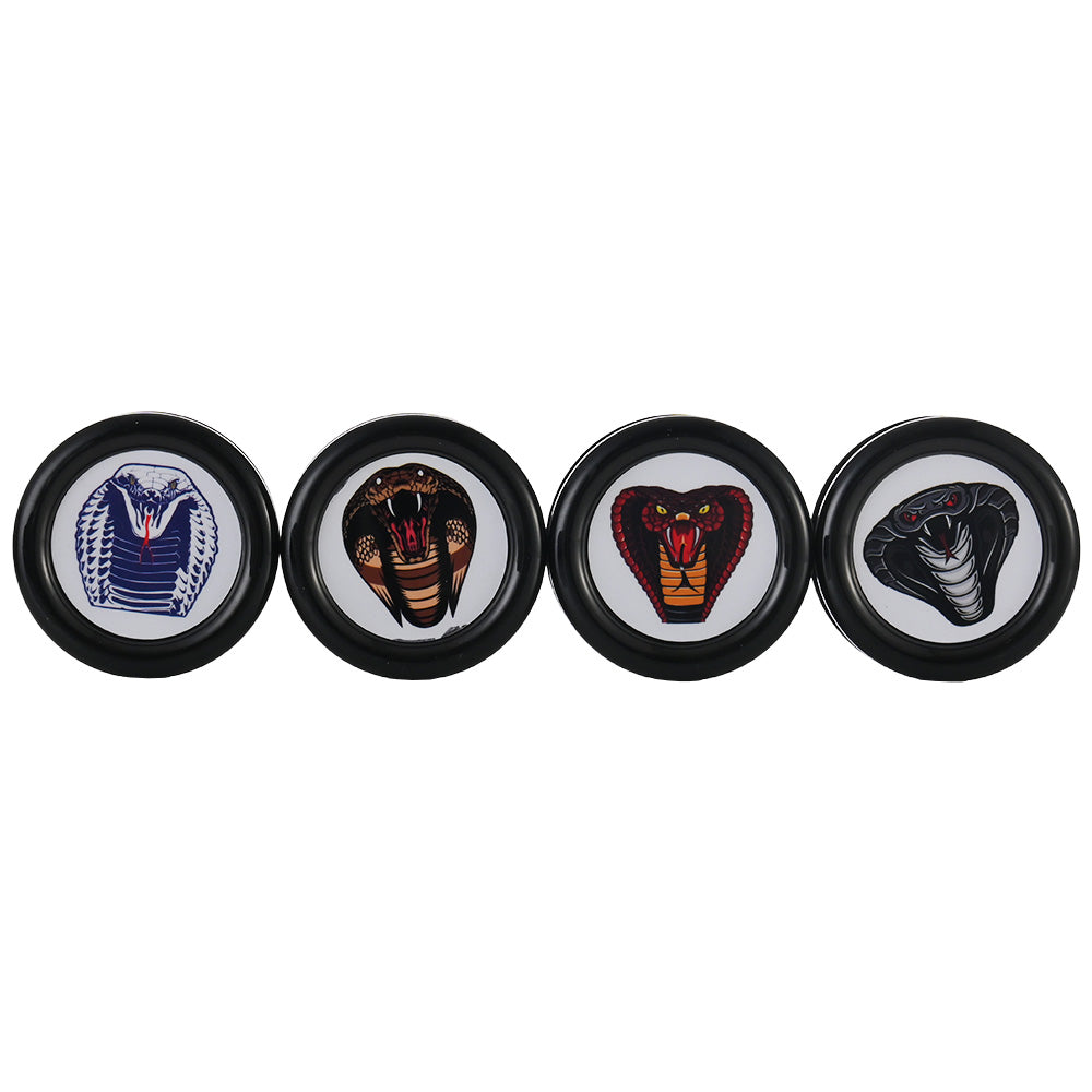 Hipster Black Acrylic 3-Piece Grinder XK003B-BLACK