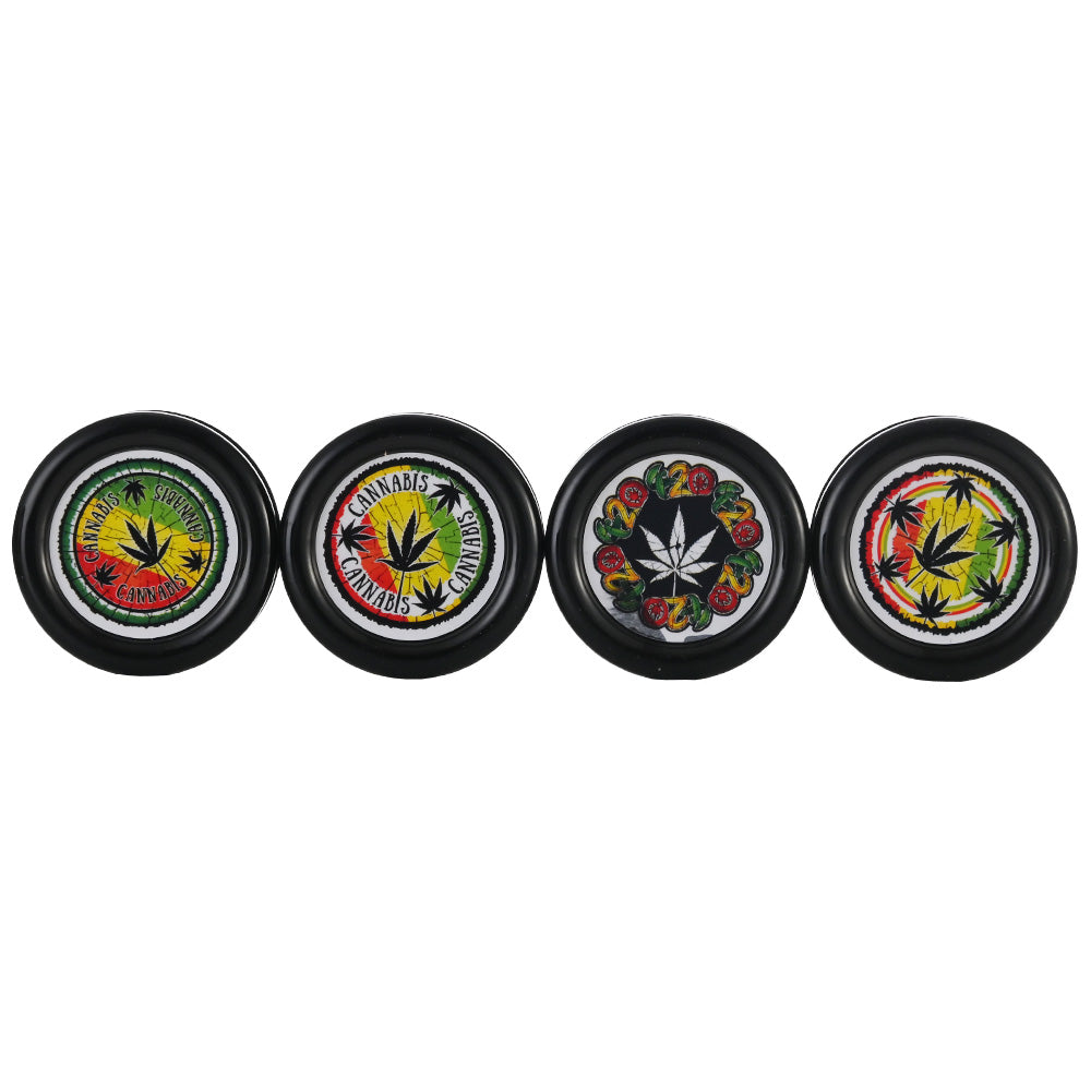 Hipster Black Acrylic 3-Piece Grinder XK003B-BLACK