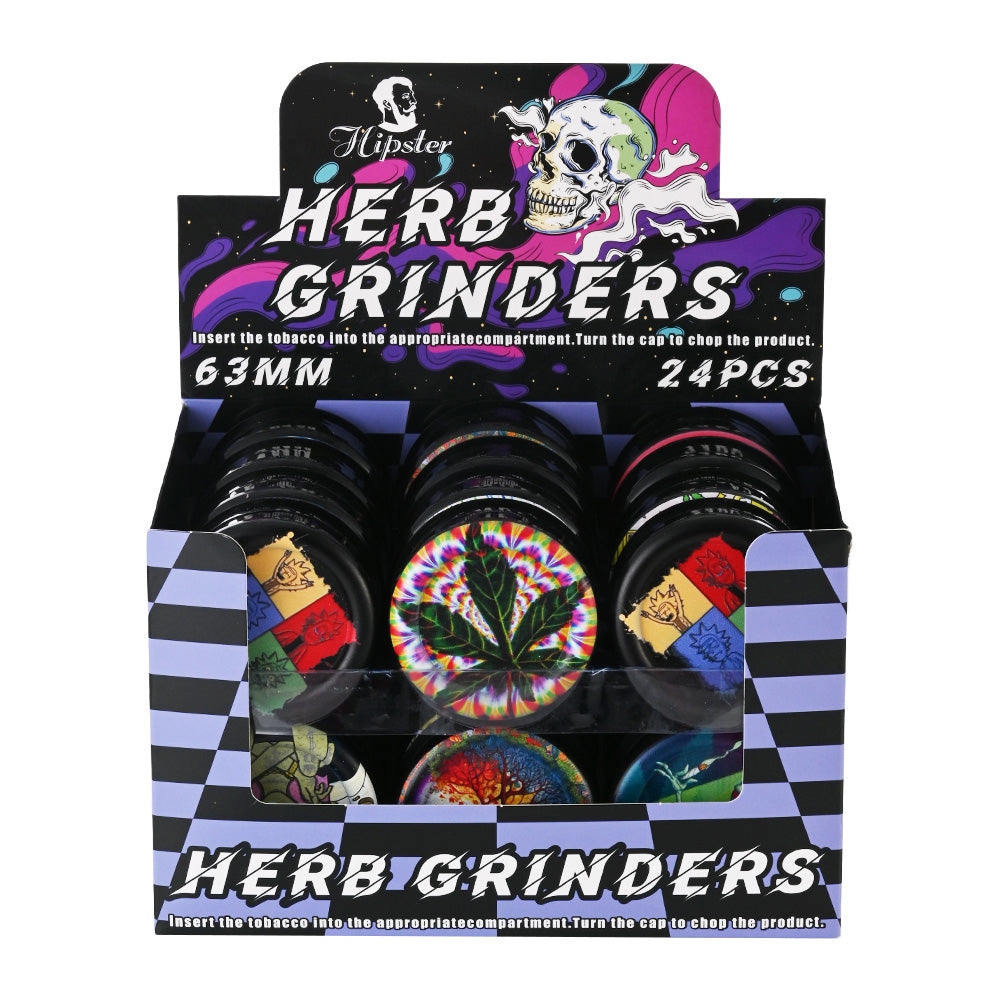 Hipster Acrylic Herb Grinder XK005B-BLACK