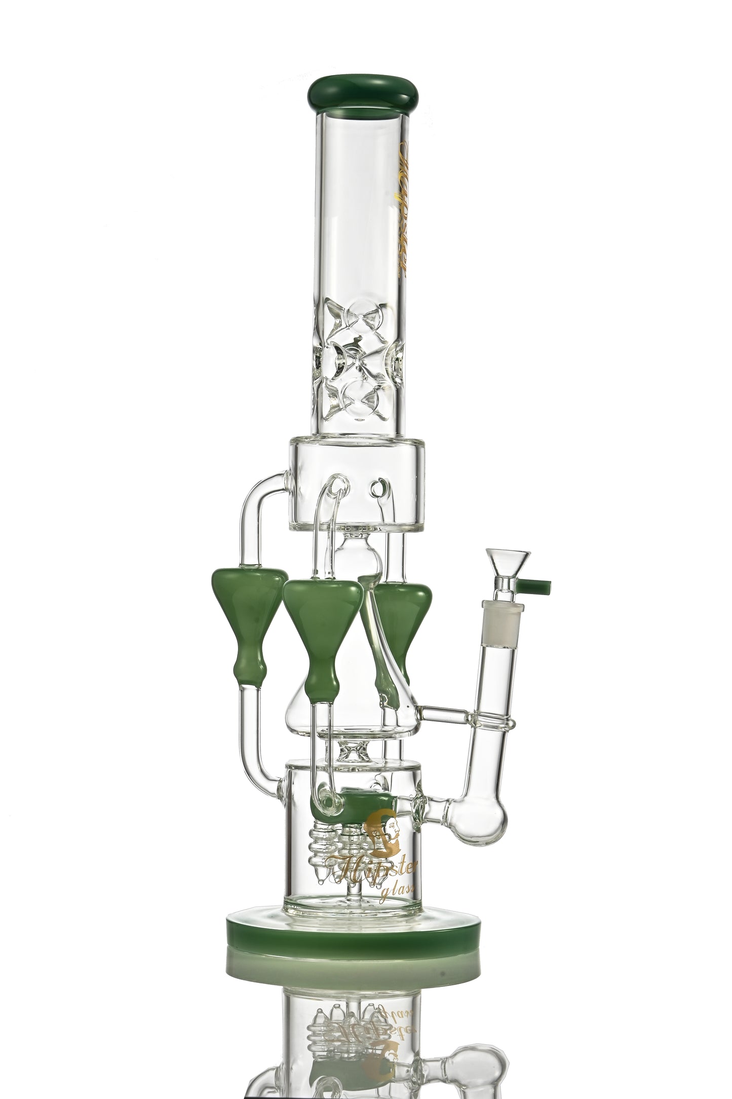 Emerald Enchanter Recycler Bong YW-12