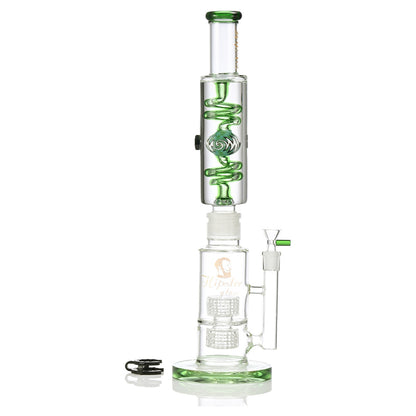 Hipster Glass 18" Glycerin Separator Water Pipe YY003