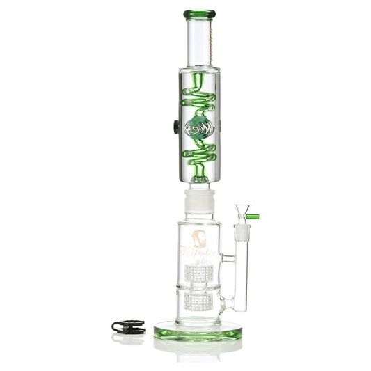 Hipster Glass 18" Glycerin Separator Water Pipe YY003