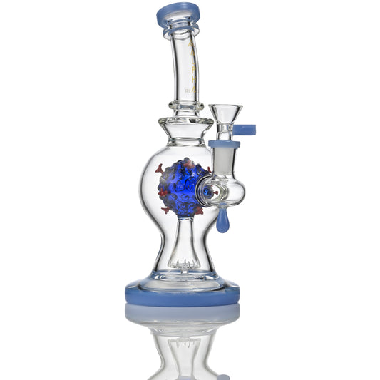 Hispter 9" Colored Base Glass Bong ZL03
