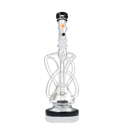 Hipster Double Chamber Glass Bong ZL08