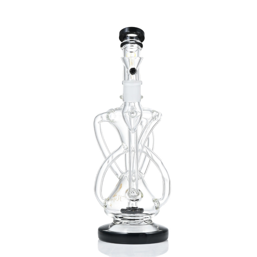 Hipster Double Chamber Glass Bong ZL08