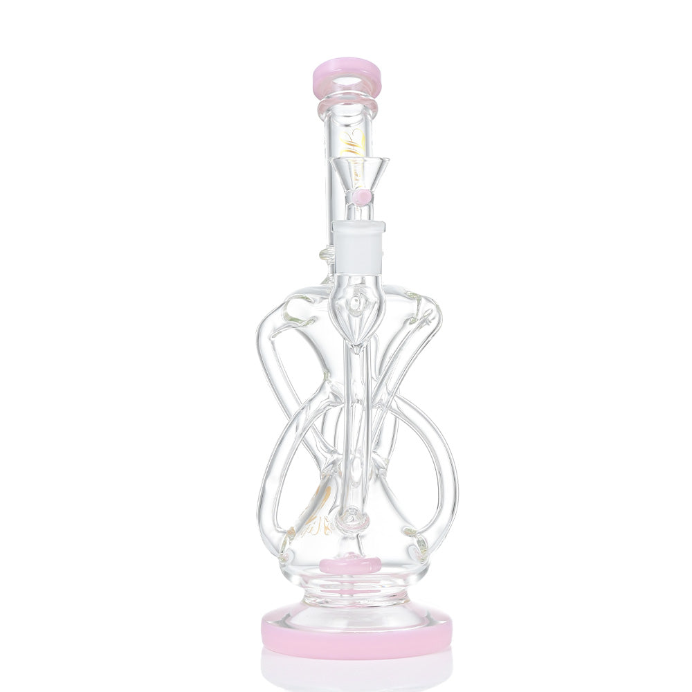 Hipster Double Chamber Glass Bong ZL08