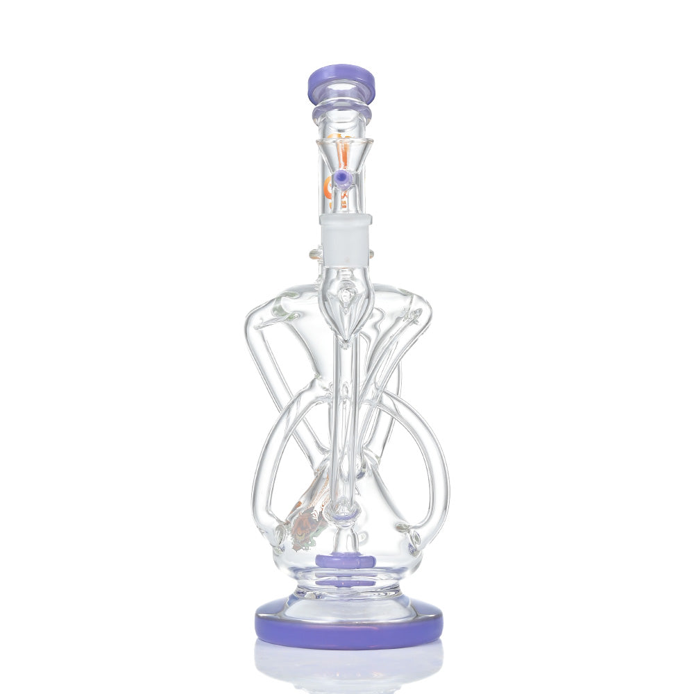 Hipster Double Chamber Glass Bong ZL08
