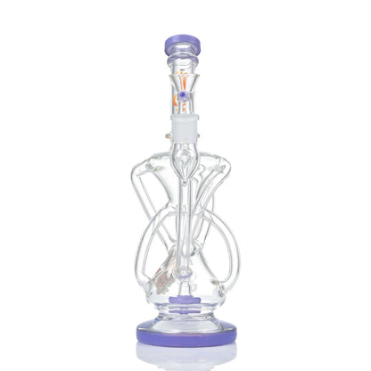 Hipster Double Chamber Glass Bong ZL08