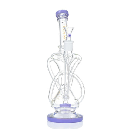 Hipster Double Chamber Glass Bong ZL08