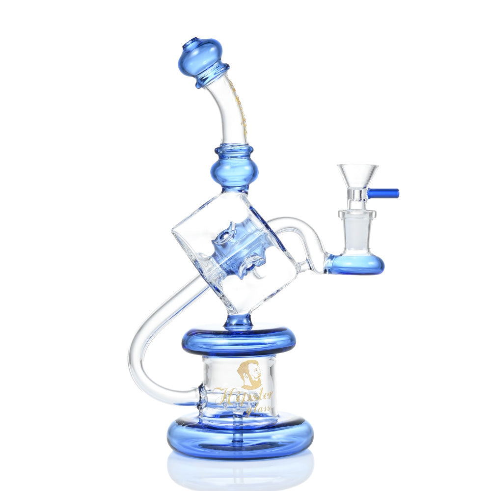 Hipster Colored Base Glass Bong ZL11