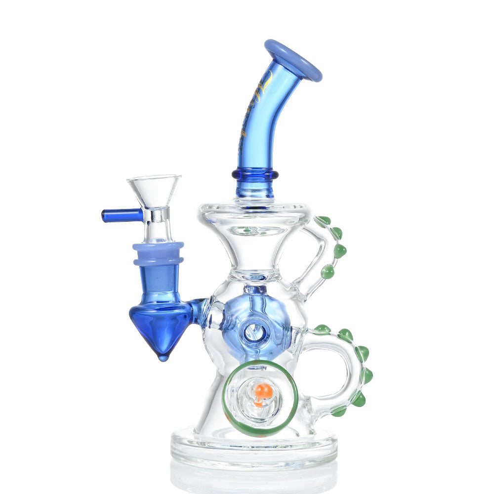 Hispter 7" Double Orb Perc Glass Rig ZL14 - Smoke Tech One LLC