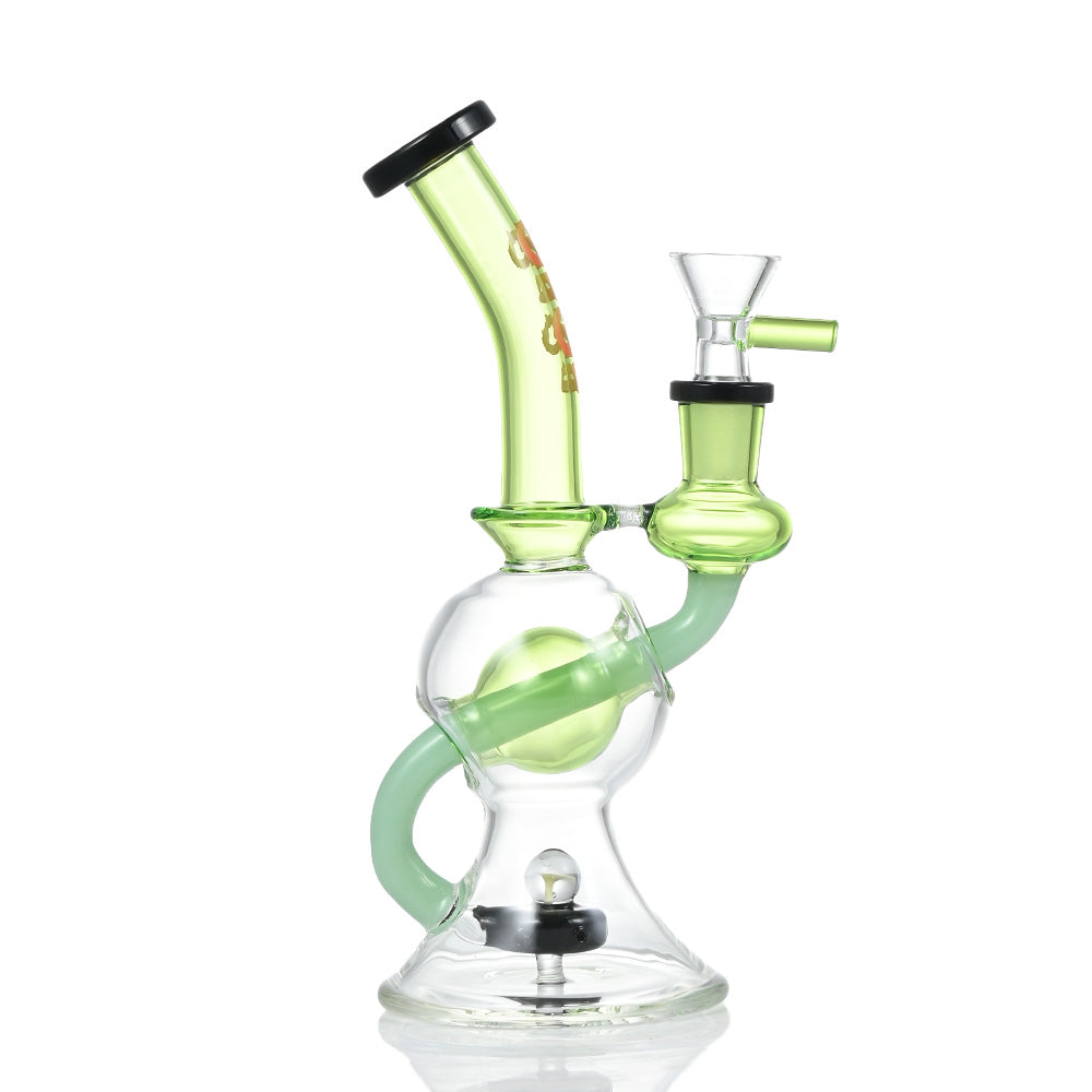 Hipster Orb-Base Recycler Glass Bong ZL16