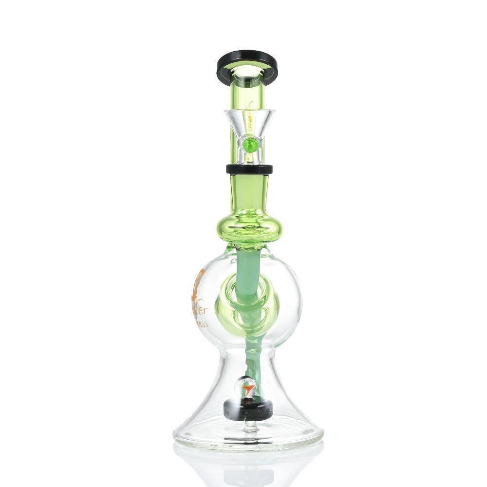 Hipster Orb-Base Recycler Glass Bong ZL16