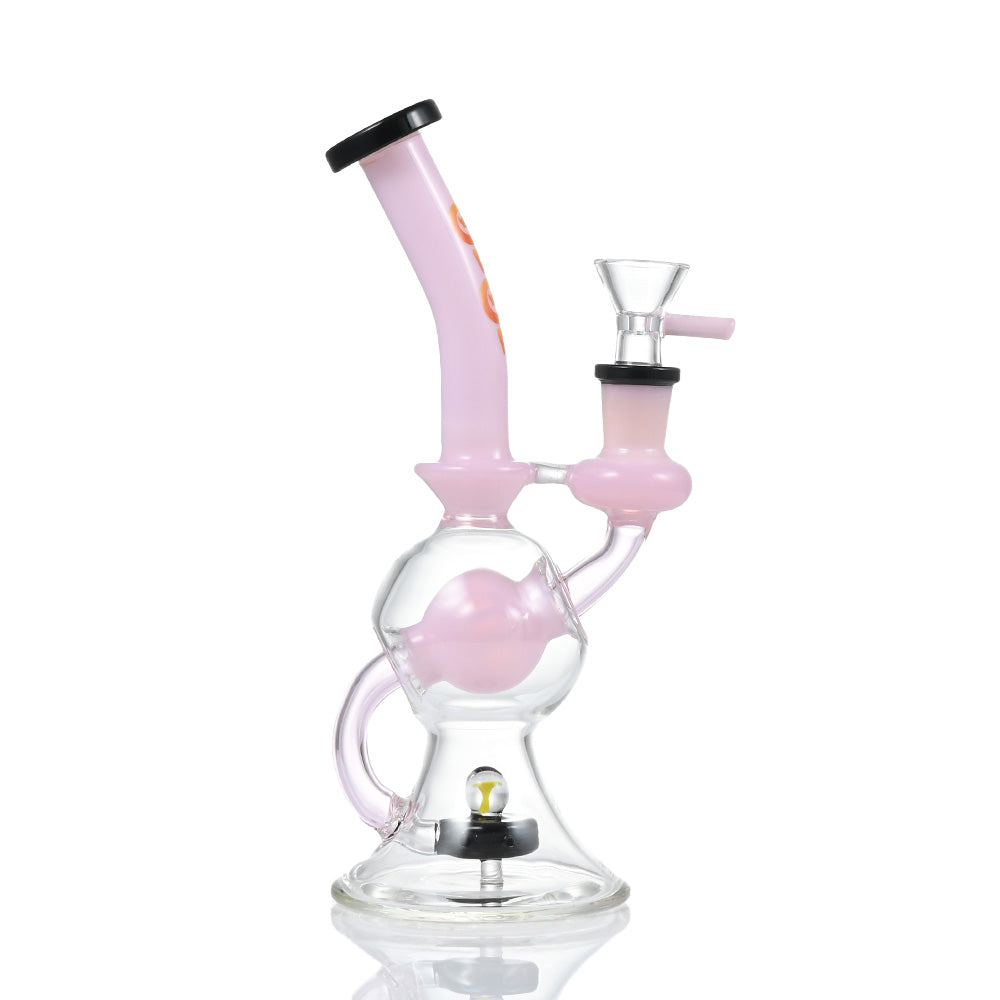Hipster Orb-Base Recycler Glass Bong ZL16