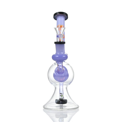 Hipster Orb-Base Recycler Glass Bong ZL16
