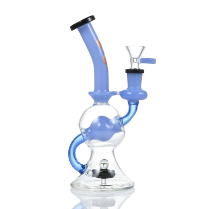 Hipster Orb-Base Recycler Glass Bong ZL16