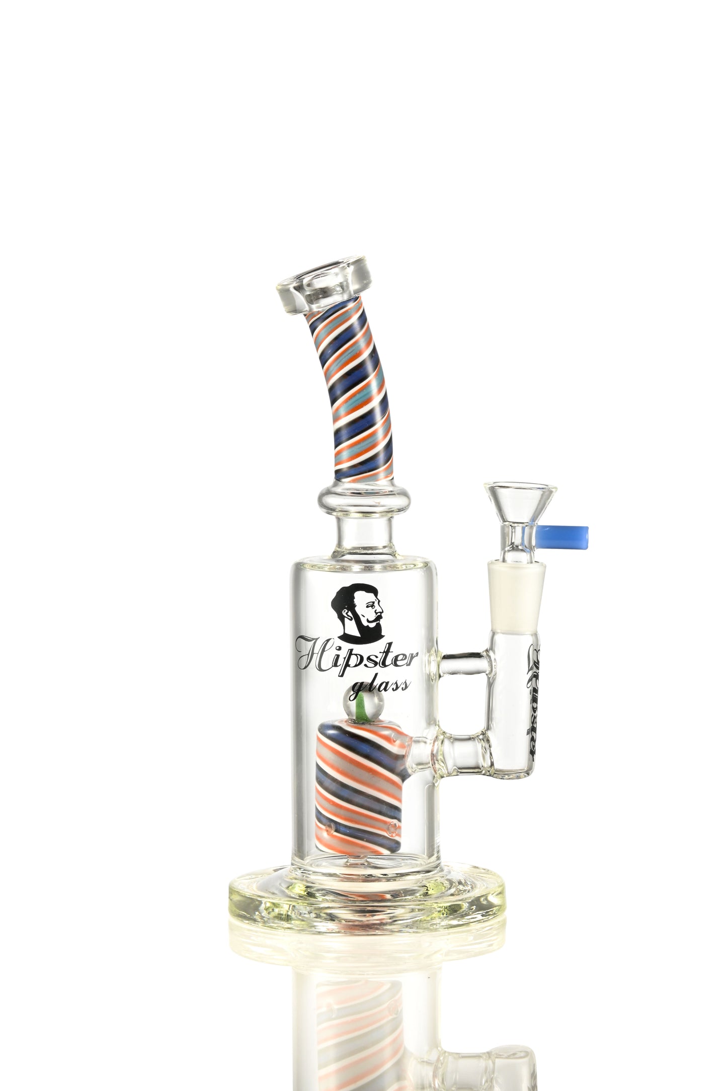 USA Barber Pole Straight Tube – 8" ZY001