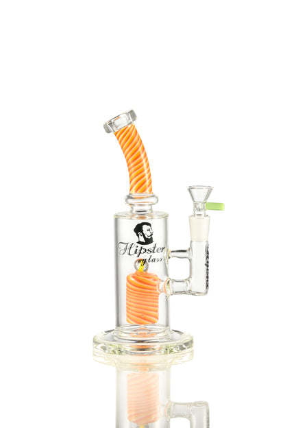 USA Barber Pole Straight Tube – 8" ZY001