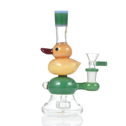 Hipster Rubber Duck Glass Bong ZY015