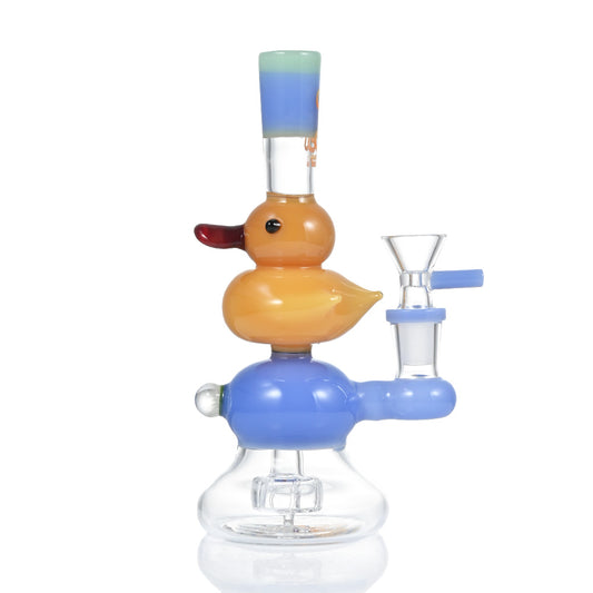 Hipster Rubber Duck Glass Bong ZY015